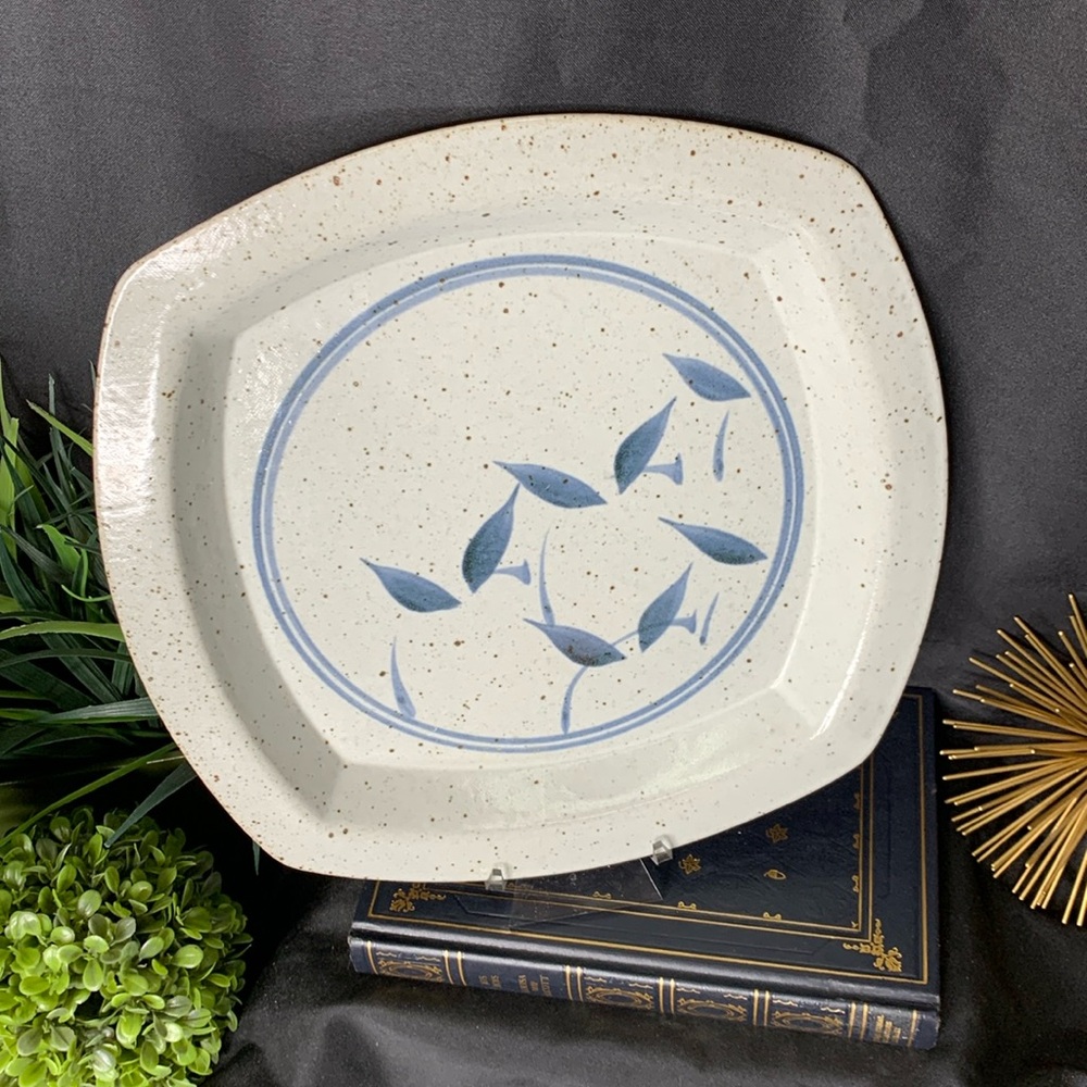 Hand made pottery platter / plate